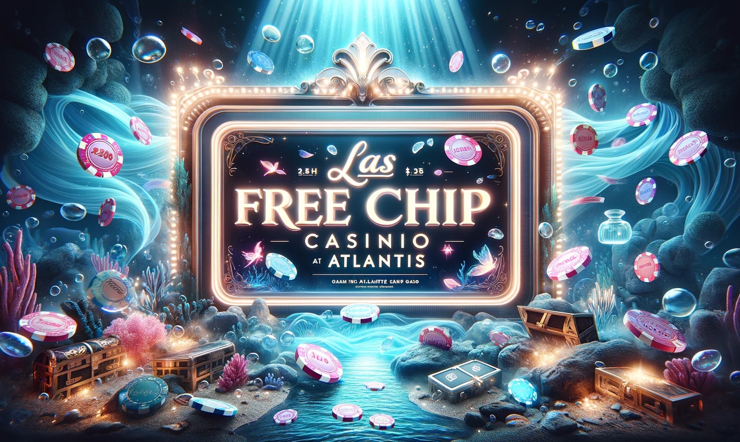 Las Atlantis casino free chip 1